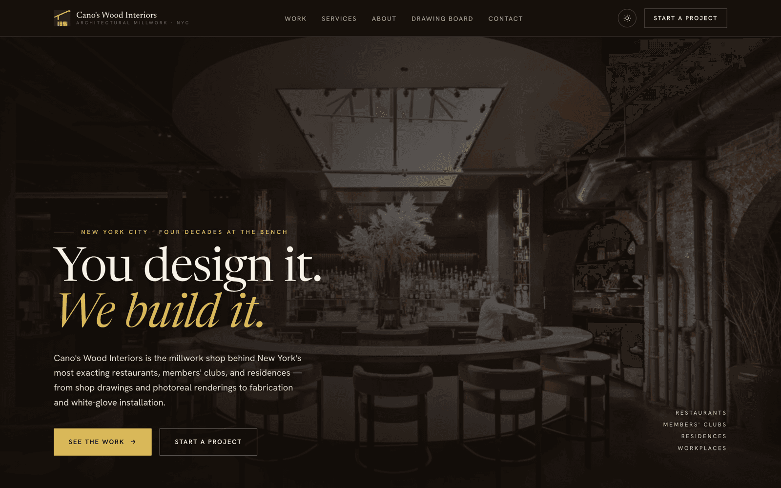 Cano's Wood Interiors site