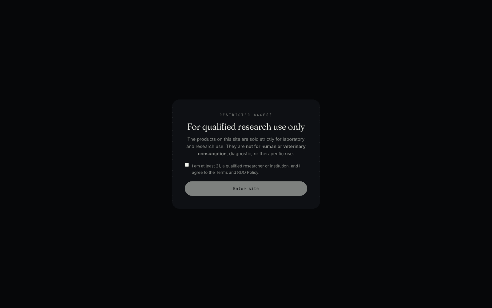 Future Science restricted-access gate reading For qualified research use only