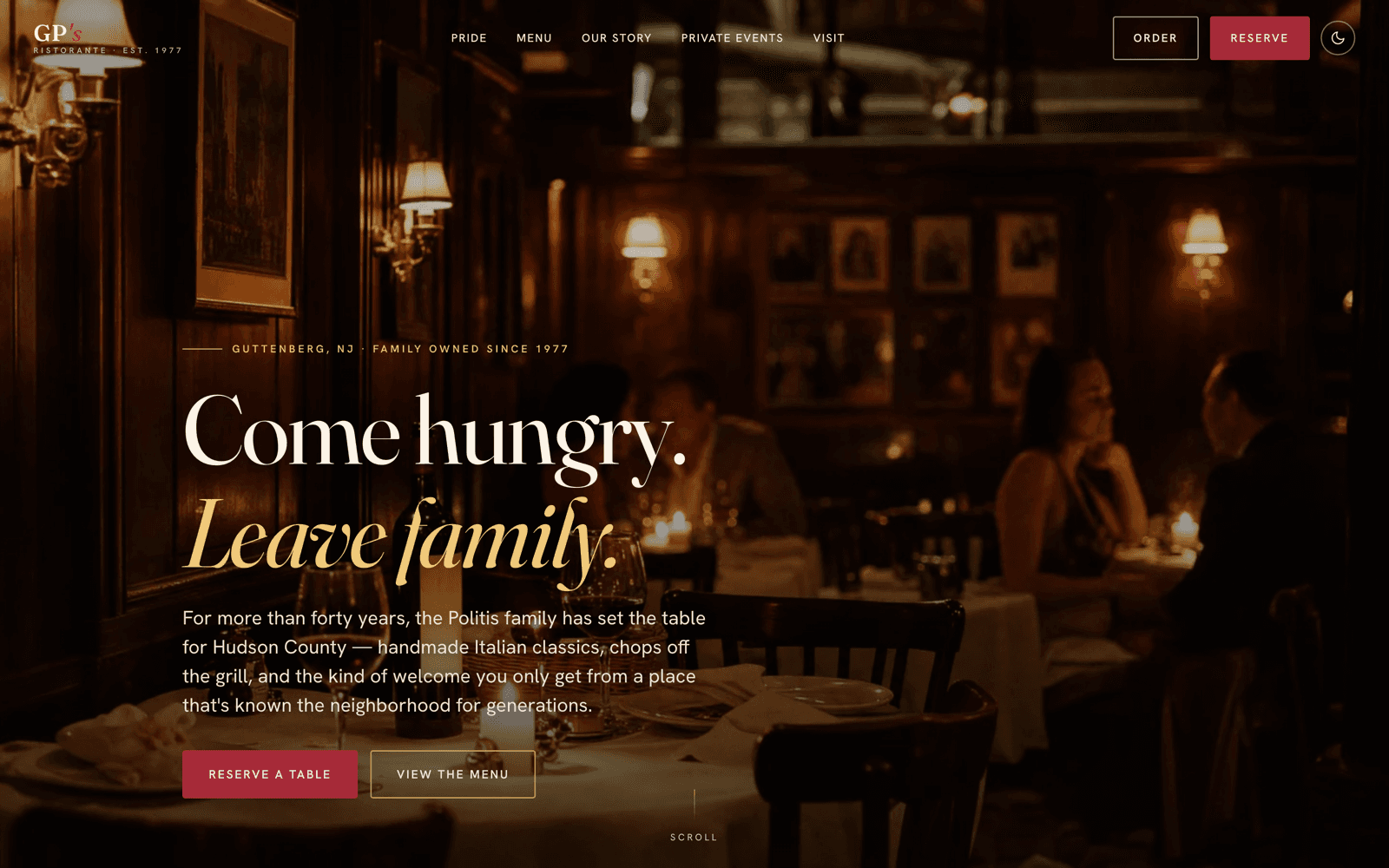 GP's Restaurant site
